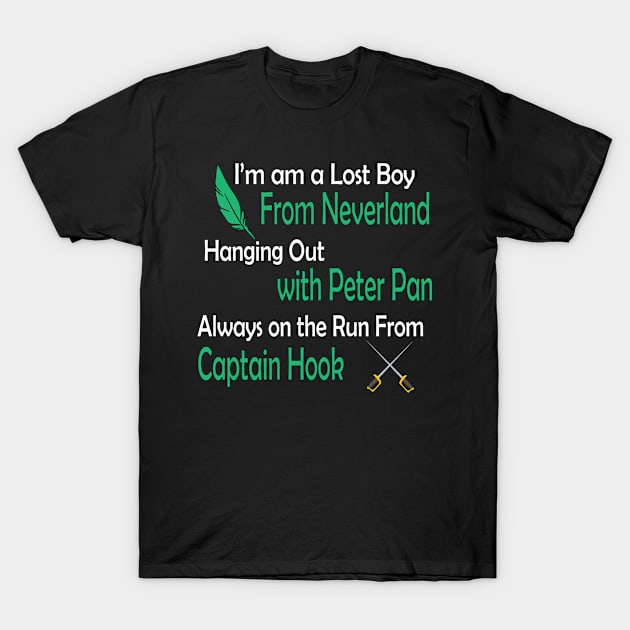 Lost Boy Peter Pan Inspired Design T-Shirt by Chip and Company